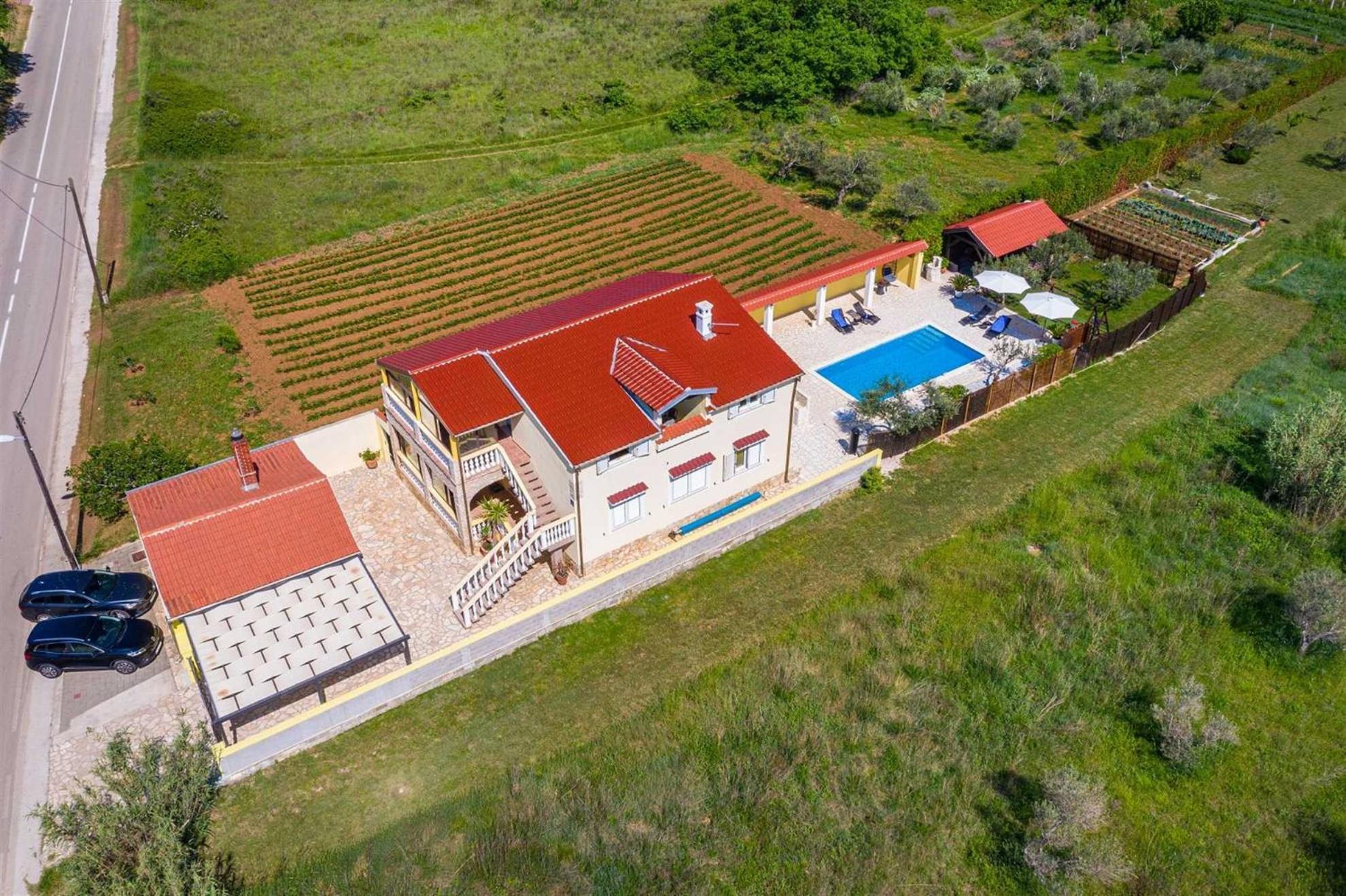 Apartment House Simoni With Pool, Zadar County Privlaka  Exterior photo